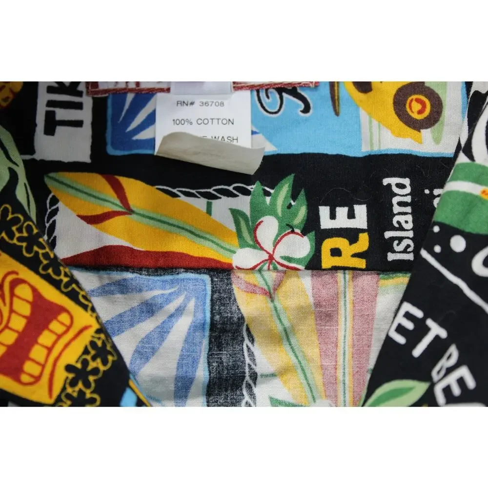 RJC 2XL Hawaiian Shirt Vintage Hawaii Haleiwa North Shore Beach Tiki Room Oahu